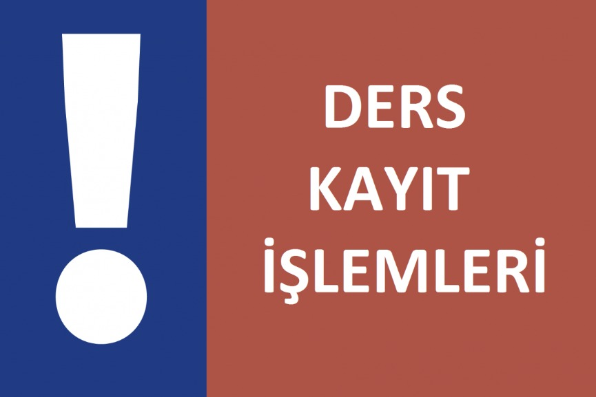2026-2027 Eğitim Öğretim Dönemi Ders Kayıt Kılavuzu Yayınlanmıştır.